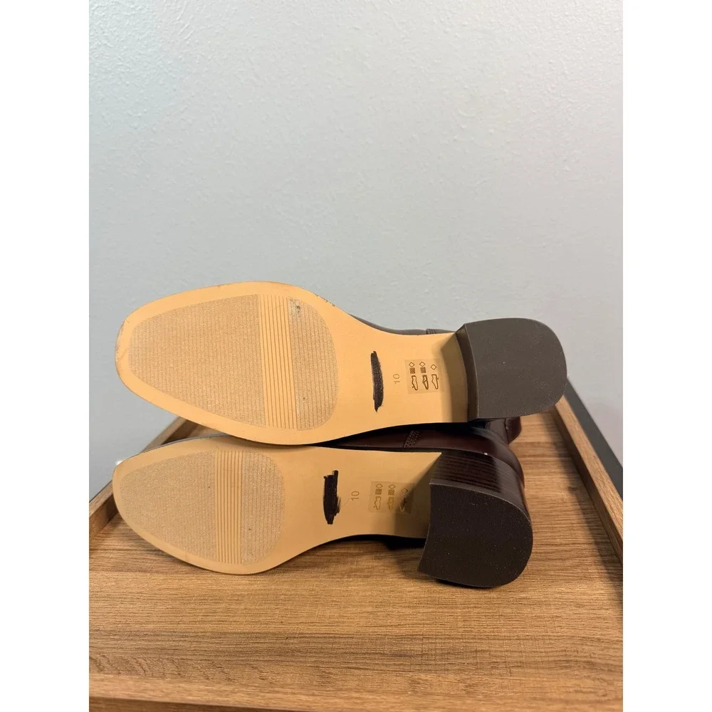 J.Crew Chelsea Boots‎ Dark Walnut Brown Size 10
